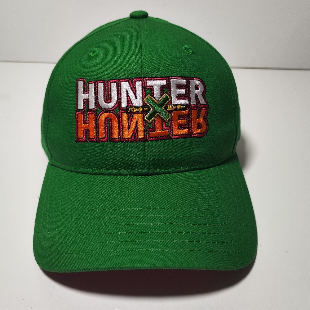 Hunter X Hunter Green Baseball Hat Cap Anime Manga Hook And Loop